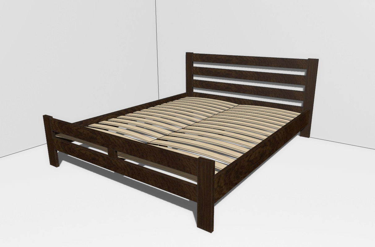 Ліжко двоспальне DENVLAD.NATURALMEBLI Калина 002/160